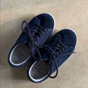 Janie and Jack- Navy leather shoes- Sz 10